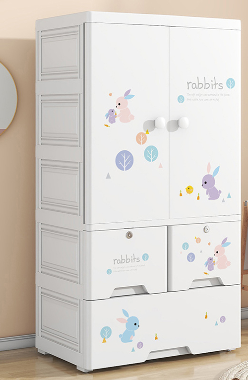 Rabbit: 3 floors (double doors, 2 drawers)