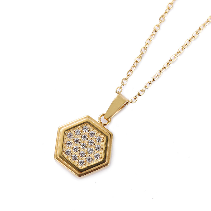 Octagonal pendant large