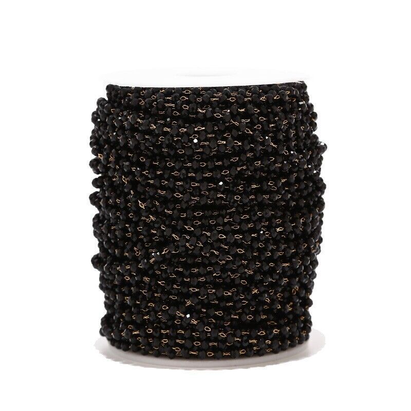 Gold-black bead chain