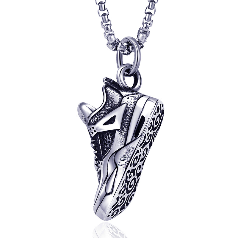 Sports shoes single pendant 19x35mm