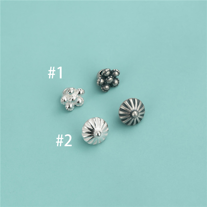 1:# 1 plain silver width: 7.3 mm height: 5.9 mm aperture: 2.3 mm