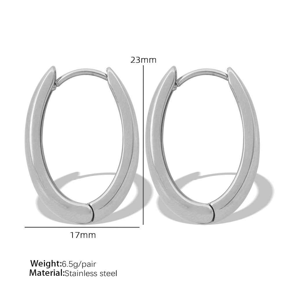 EH212 big silver earrings