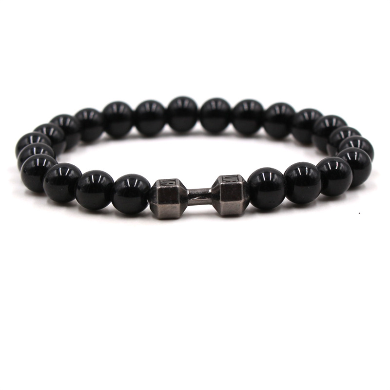 8:Glass beads black