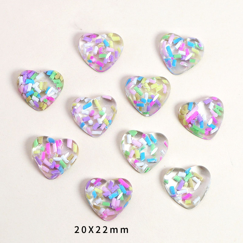 4:Transparent heart filled round strip