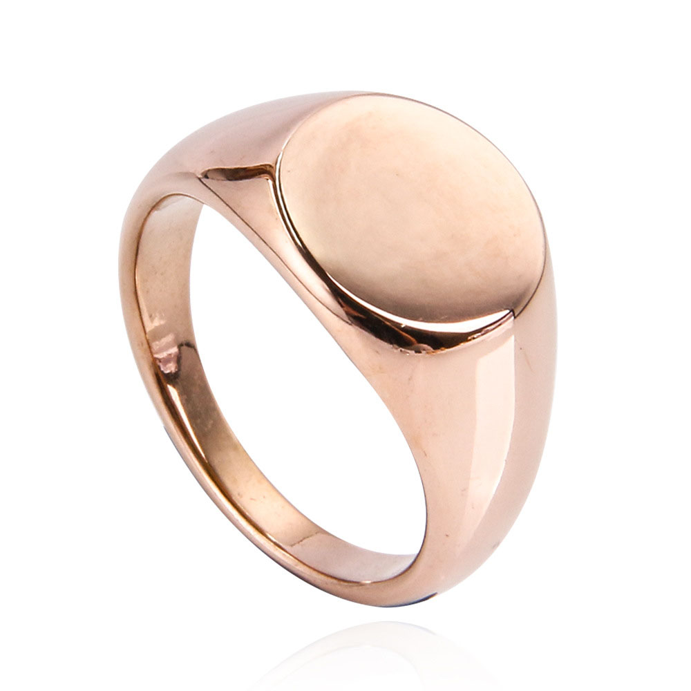 Rose gold round US Size #4