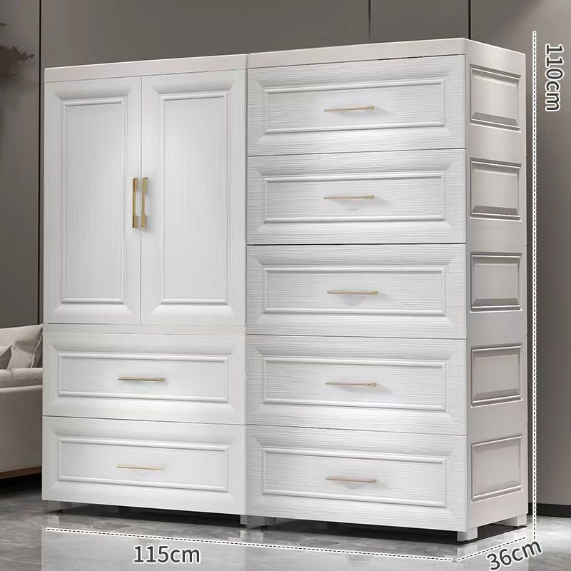 115 wide Euro white (2 doors  7 large drawing)