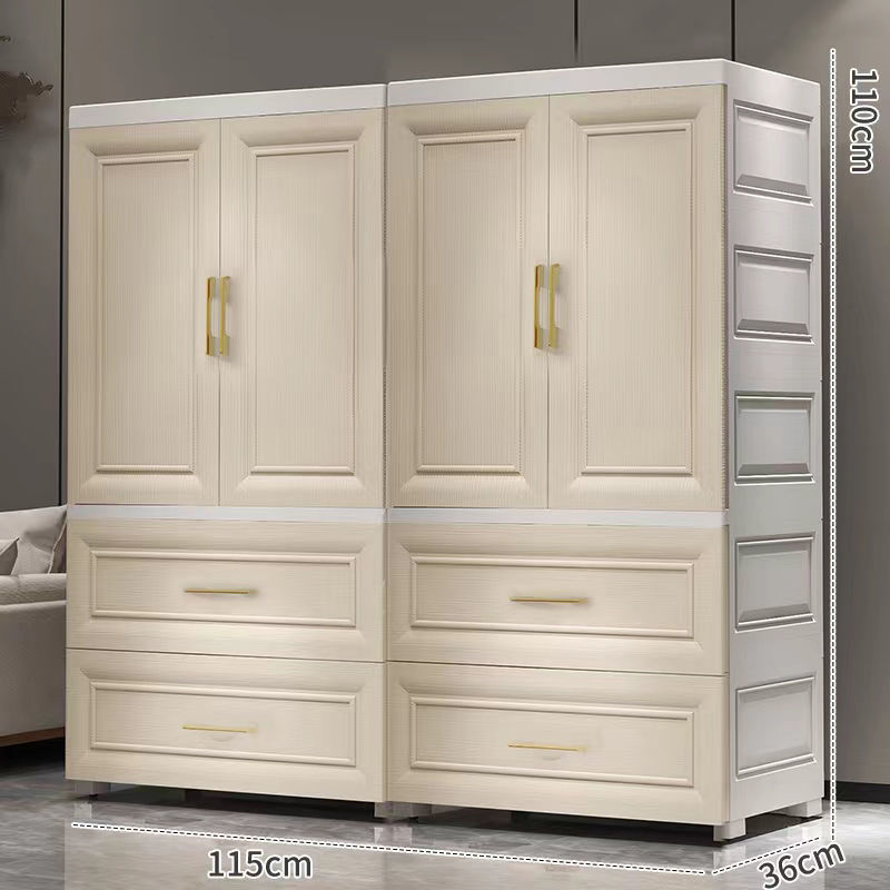 115 wide European white (4 open doors  4 large draws