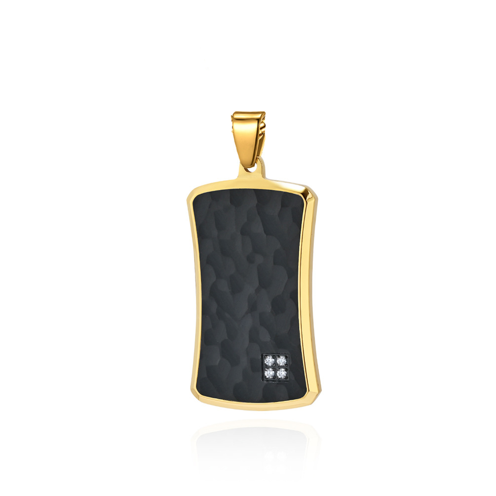 Single pendant black and gold