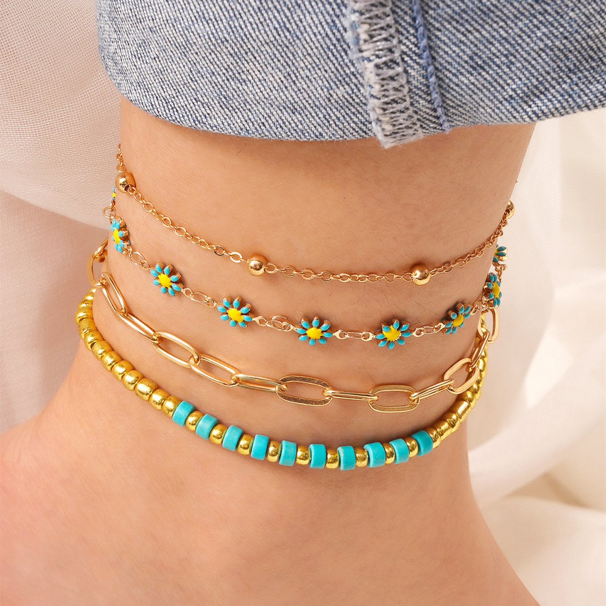 Blue - Anklet