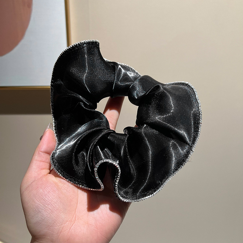 Black mesh scrunchie