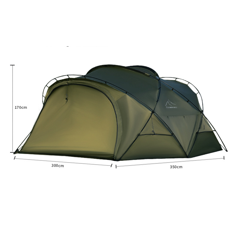 3.5x3x1.7 Dark Green Hemisphere tent