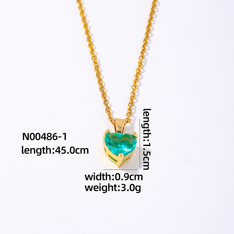 Green diamond - Heart shape