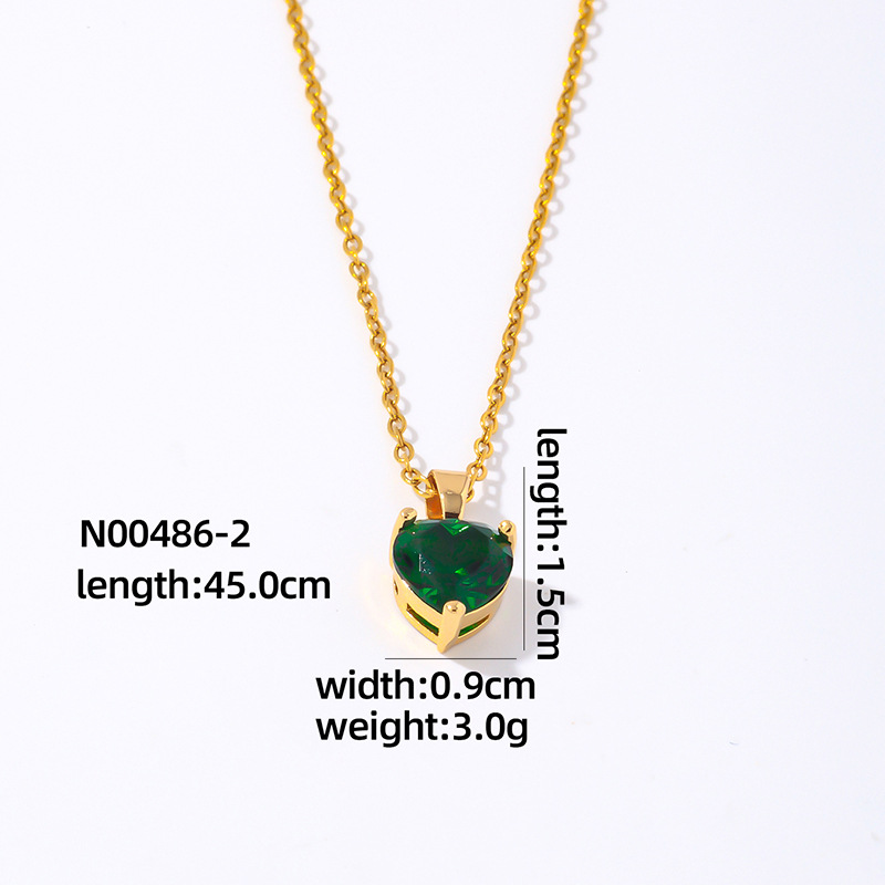 Green diamond - Heart shape