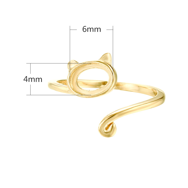 yellow gold 4x6mm