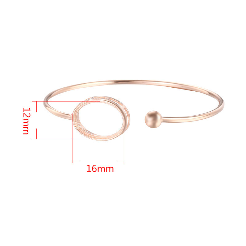 rose gold color 9x13mm