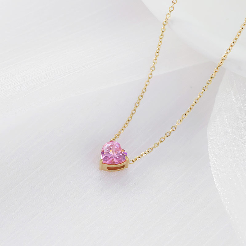 14k gold + pink diamond