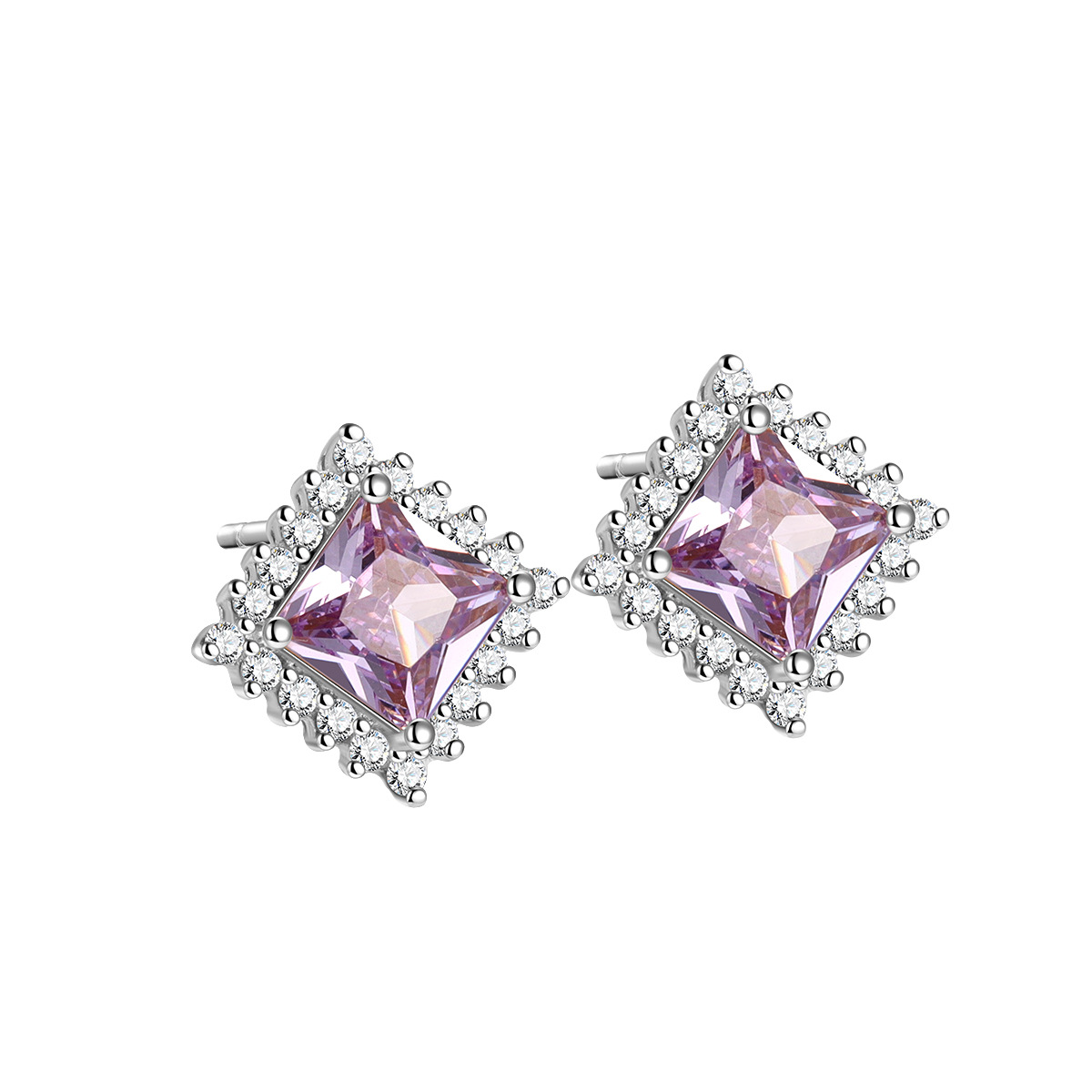 7:White gold purple stone