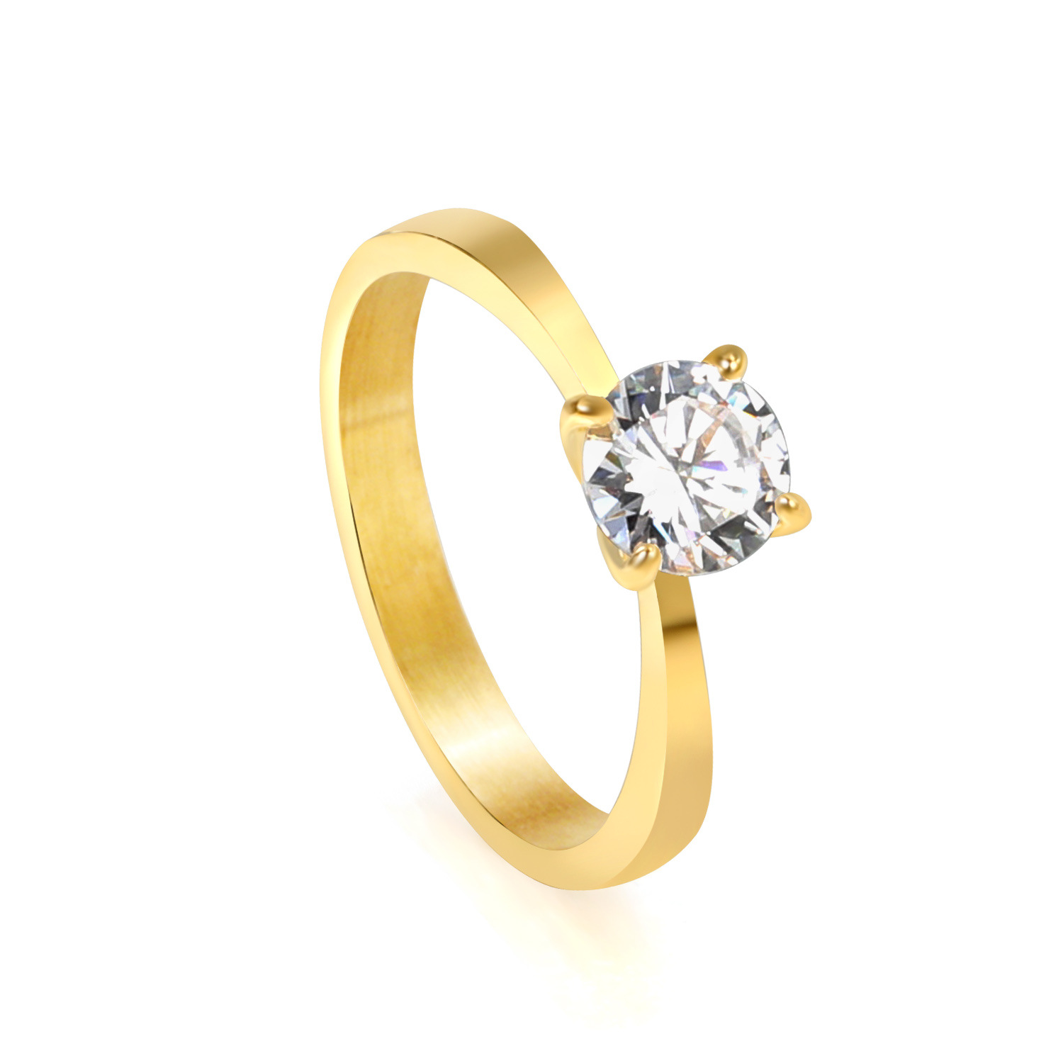 White diamond ring Gold RI1448A6-9G No. 9