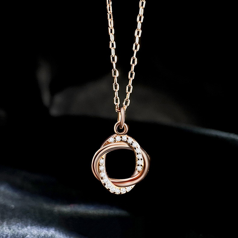 rose gold color pendant-10.5x14mm