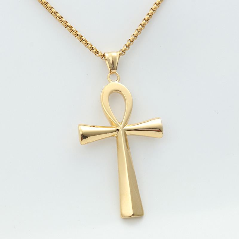 Gold pendant with chain 3.0 * 60cm