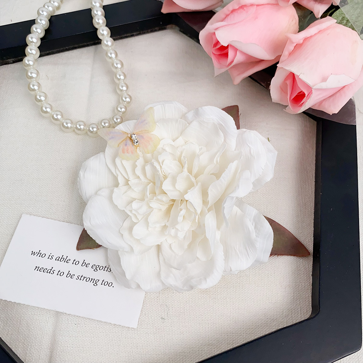 White peony 12cm