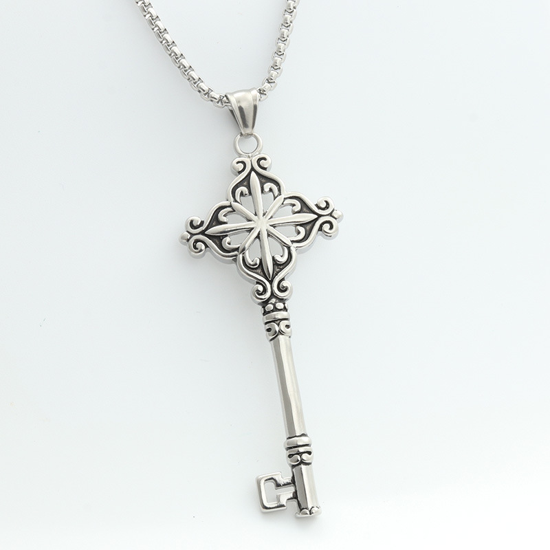 Silver pendant with chain 3.0 * 60cm