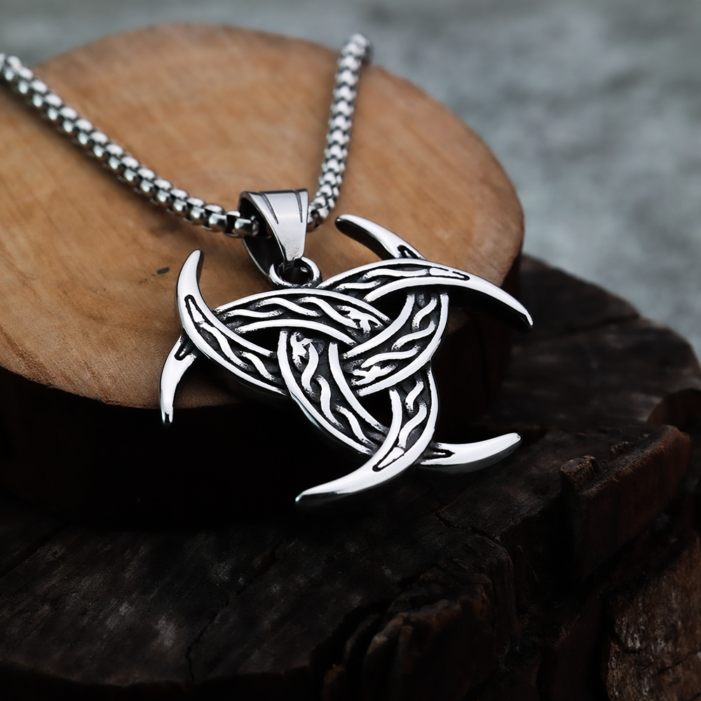 Single steel pendant