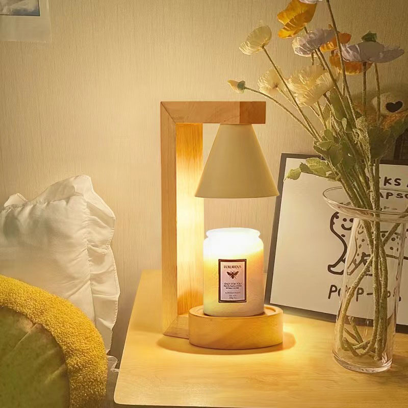 White lampshade   log lamp body [ timing ]