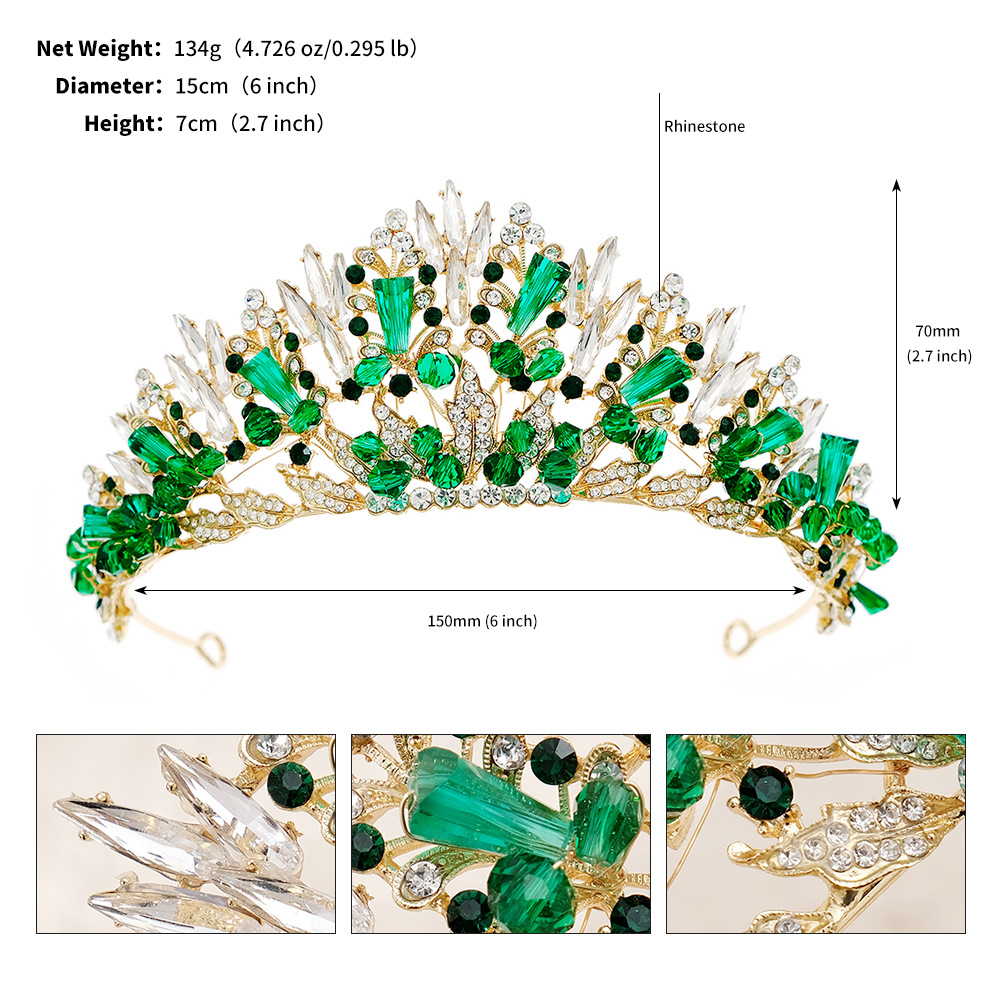 Gold + Green Diamond