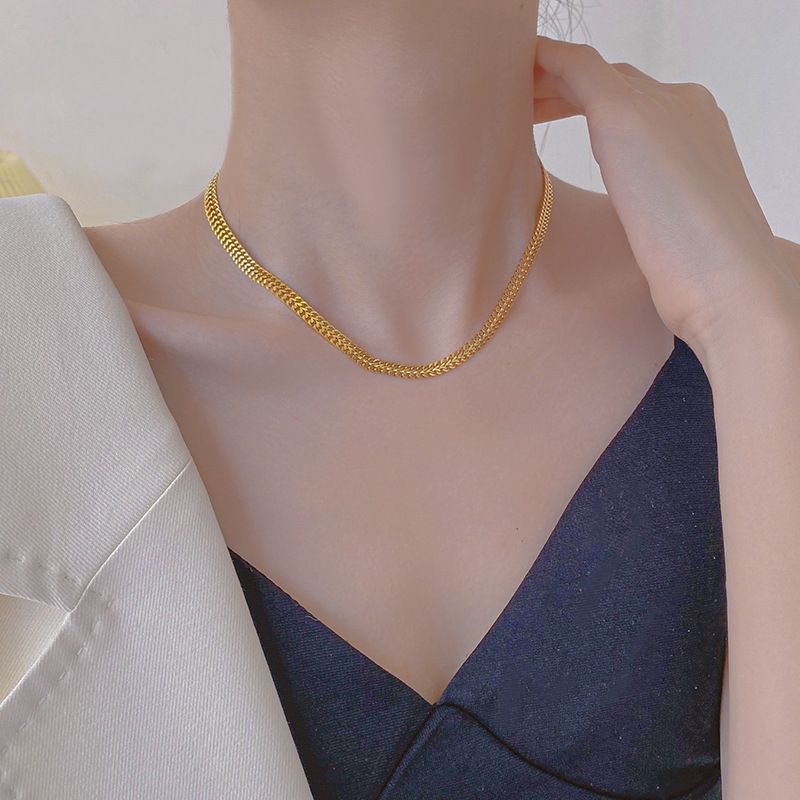 Necklace - Gold -45cm