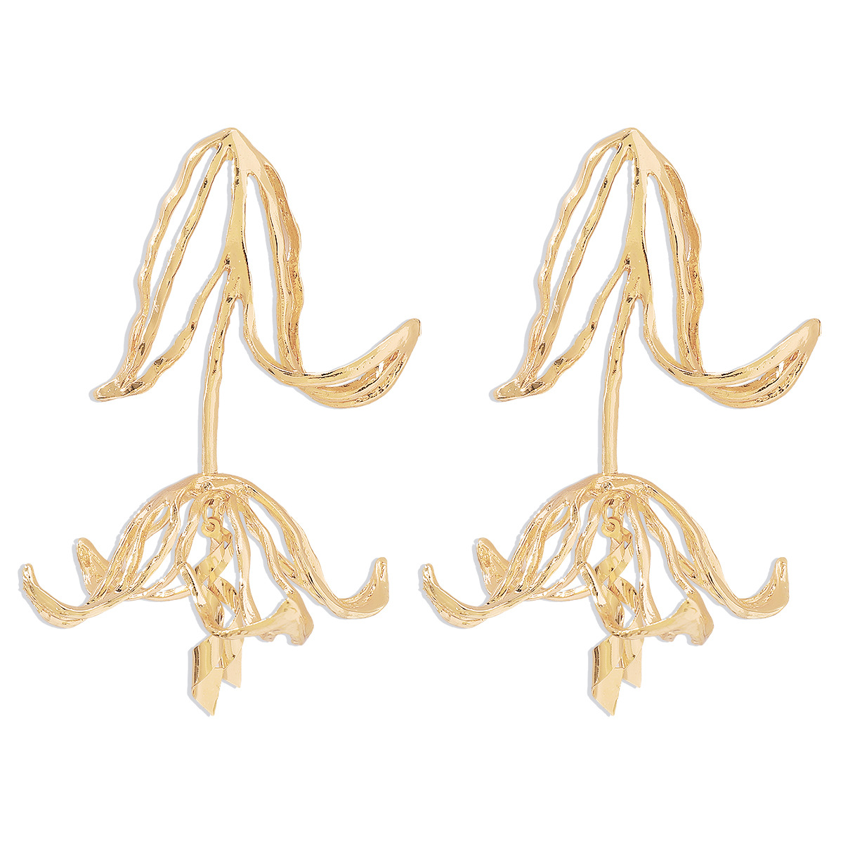 3:Gold earrings