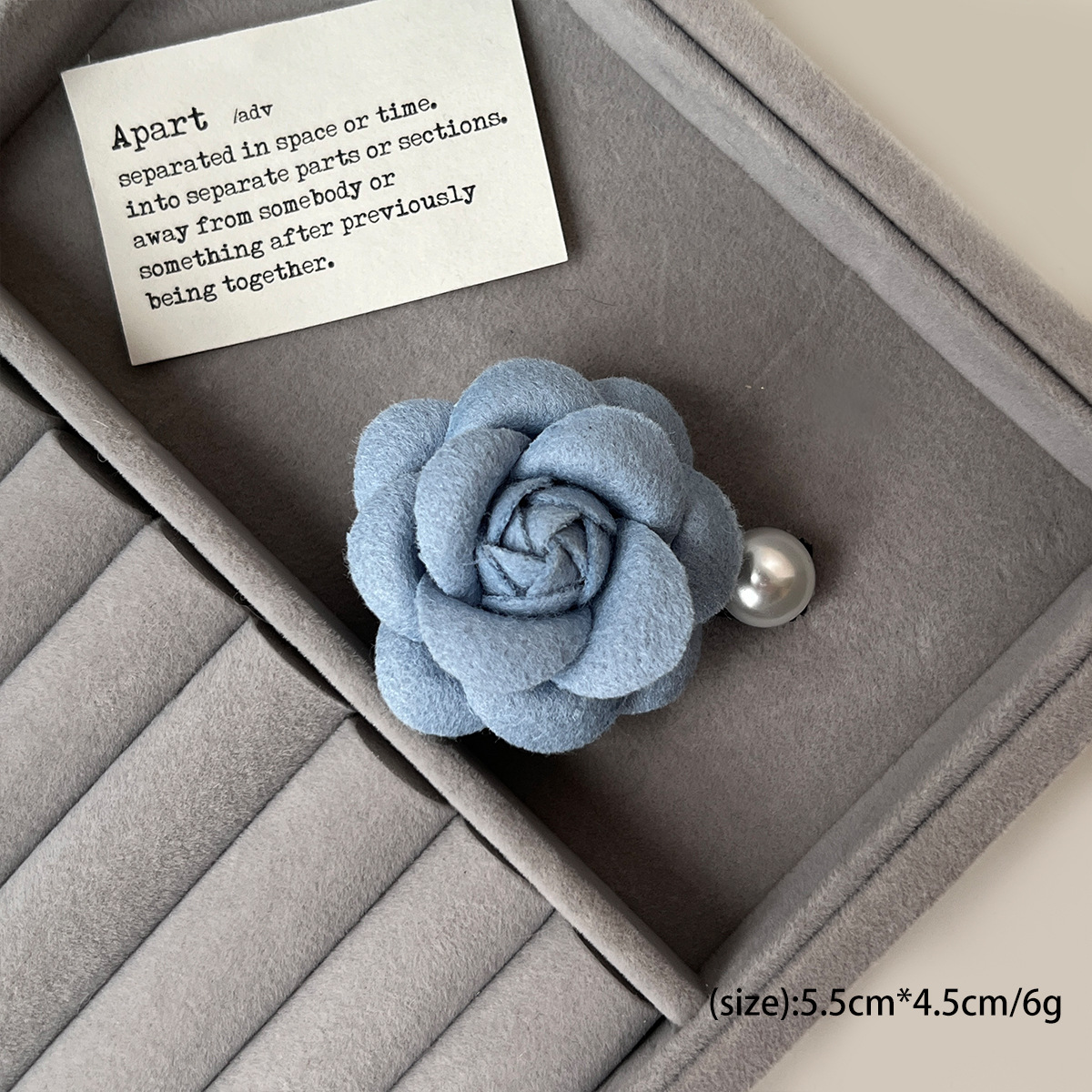 4:Blue Camellia - Pearl Beak clip