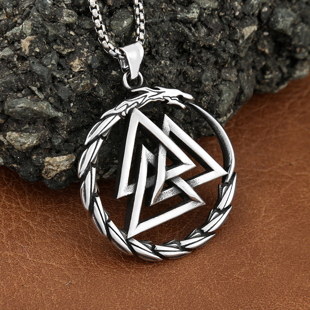 Single steel pendant