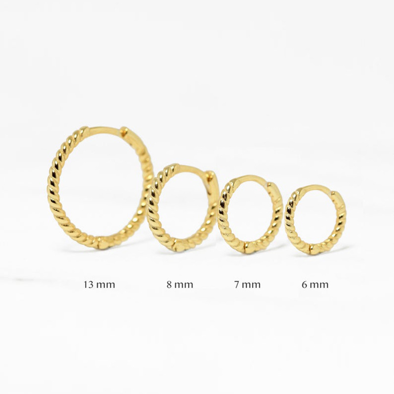 gold color plated 8mm