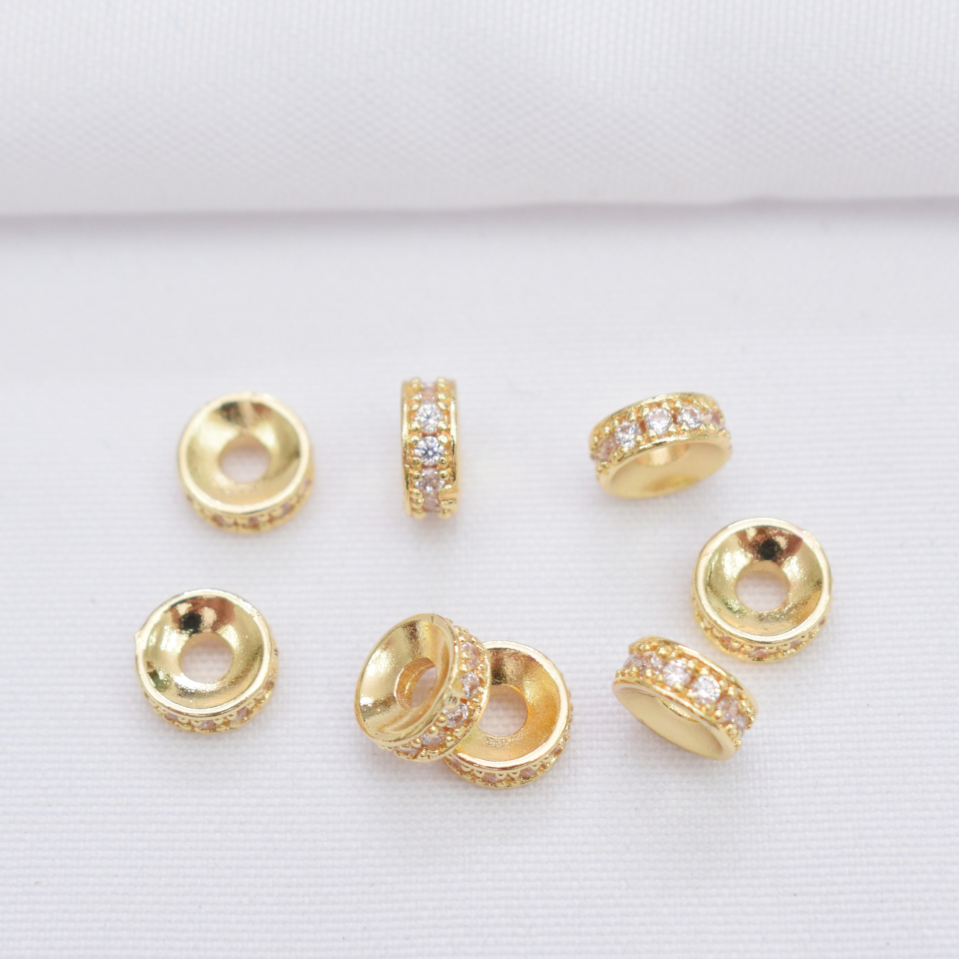 14k gold color 8mm