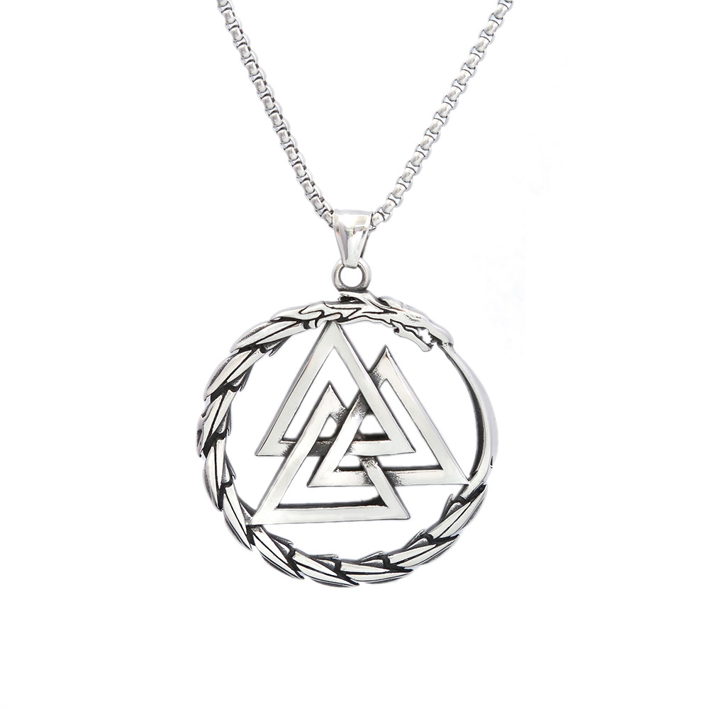 Steel pendant + chain