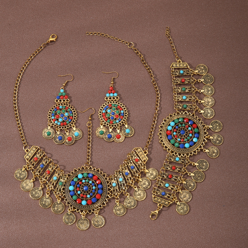 Antique gold - three piece set