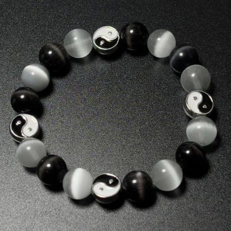 2:Cat's eye silver obsidian