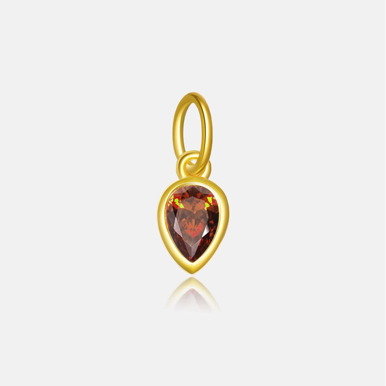 18k gold drop shape