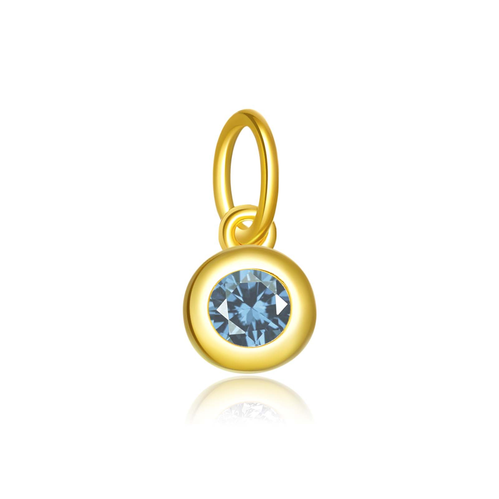 18K gold - light blue