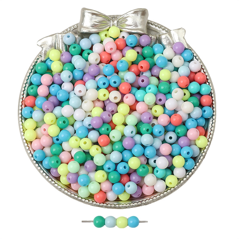 1:Diameter 6mm- mixed color -500 PCS/bag