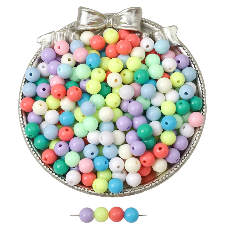 2:Diameter 8mm- Mixed color -200 PCS/bag