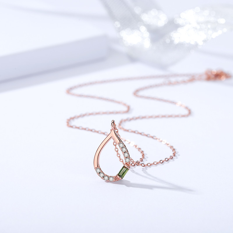 Rose gold necklace-40:5cm