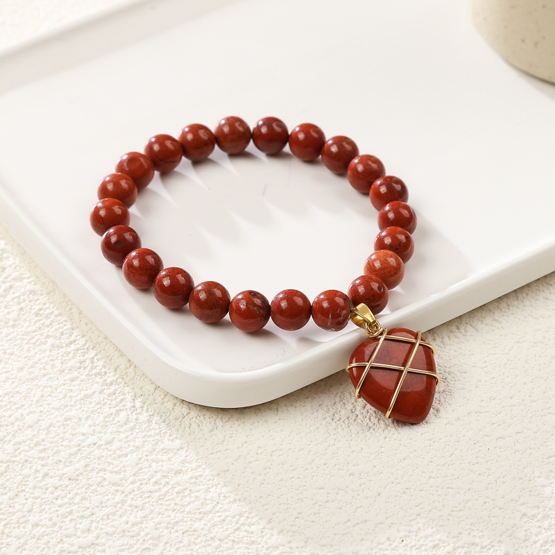 15:red jasper  love gold