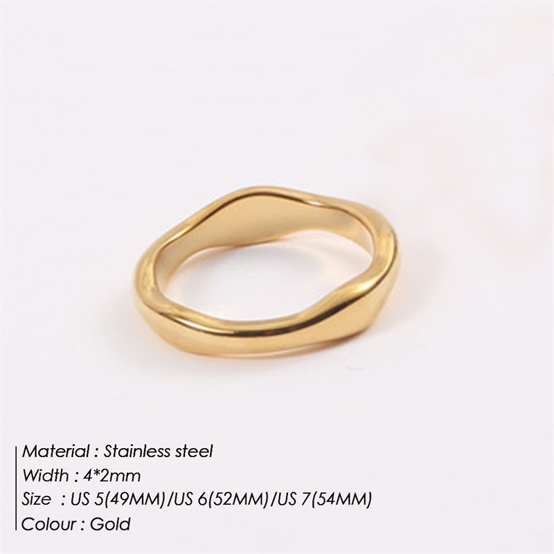 4MM-gold US Size #5