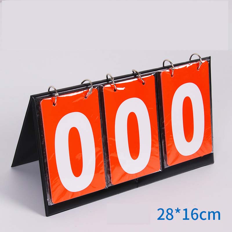 Leather three-way scoreboard red