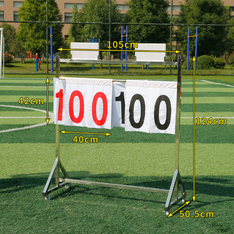 Floor-to-ceiling scoreboard