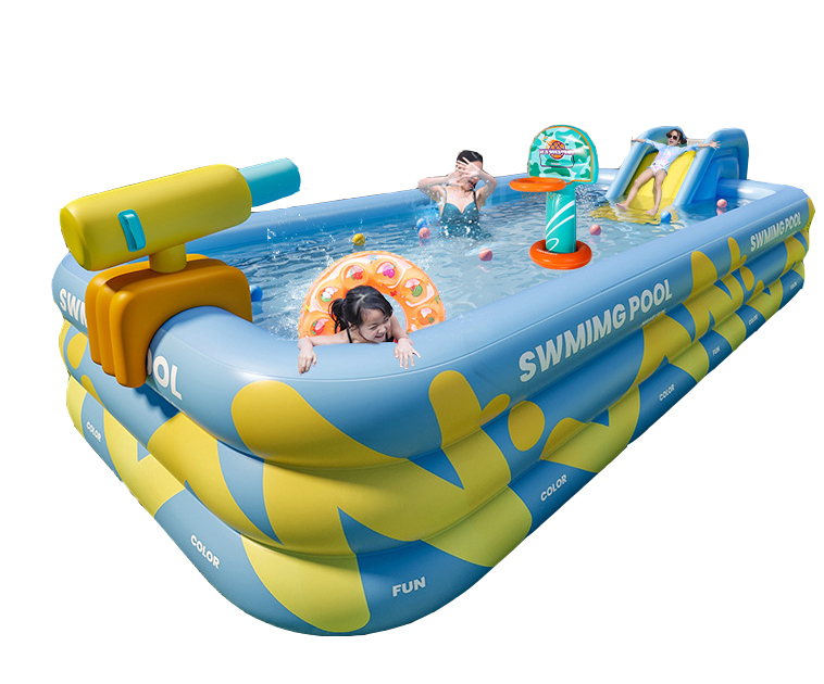 C  2.1m Pool   Slide   Shooting Frame   Water Guns