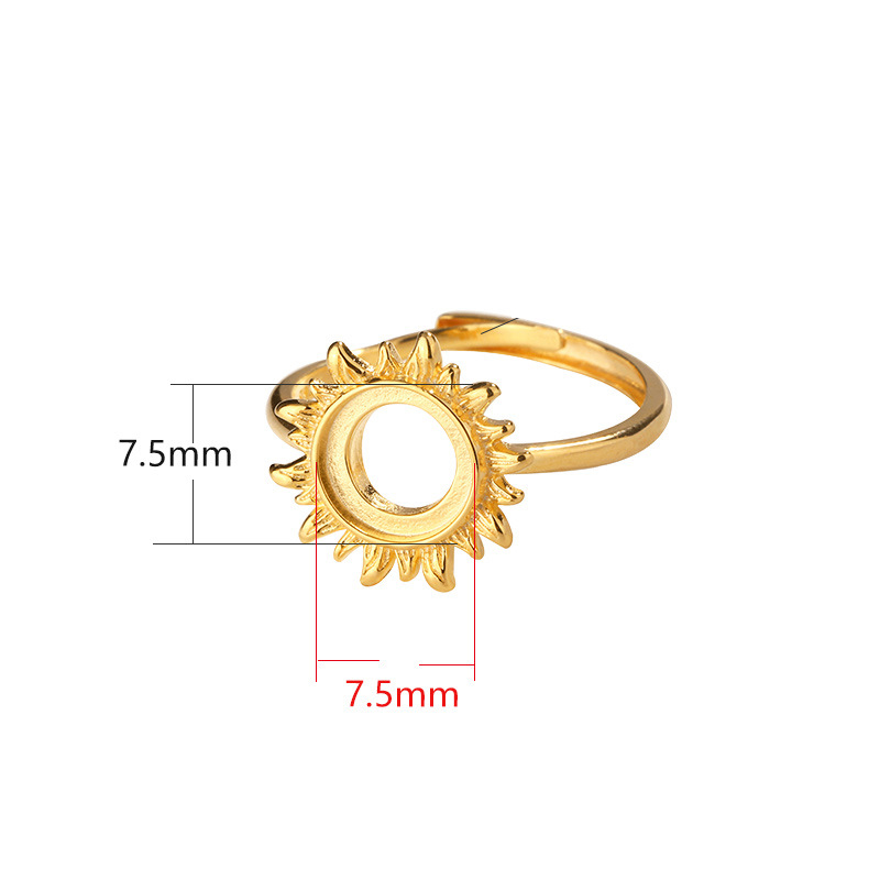 Ring holder-yellow gold