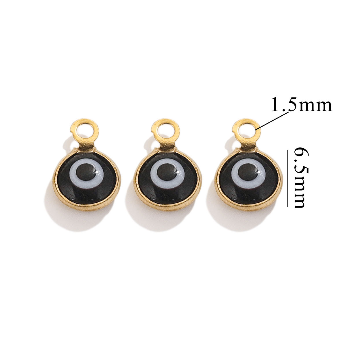 4:Single Hole - Gold - Black